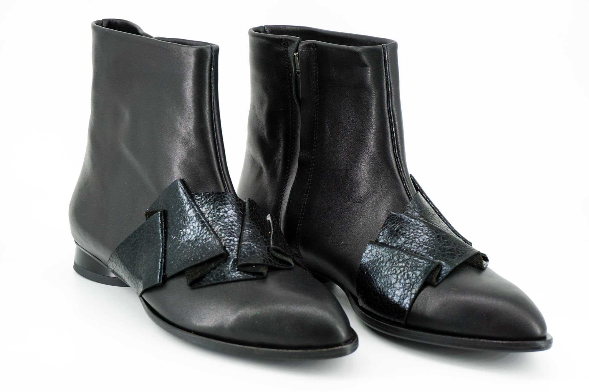 Maze Bot Siyah - Kadın Ayakkabı - Keyman Design